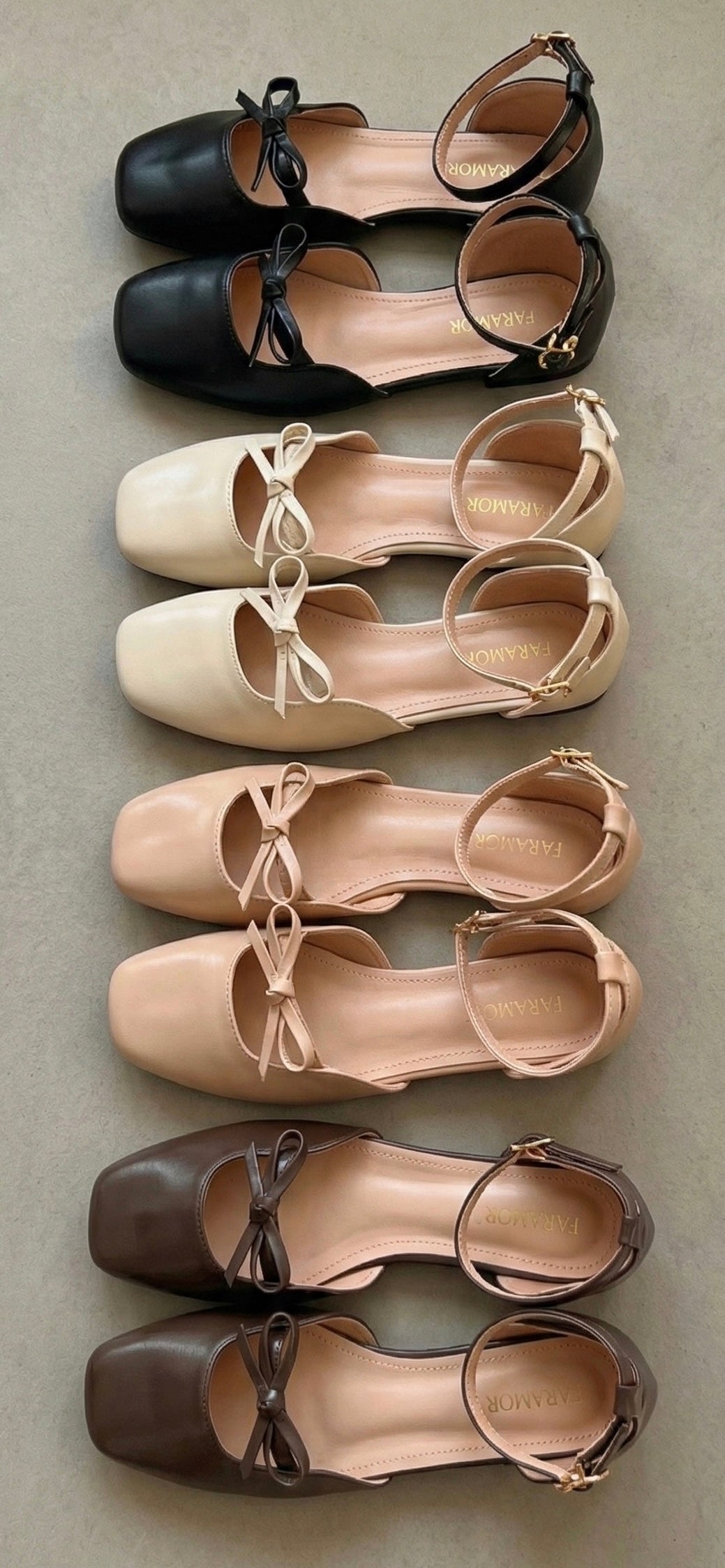 Daphne Flats In Moccachino – Handmade Ankle Strap Flats for Women | Wide-Foot & Bunion Friendly with Easy Hook Buckle