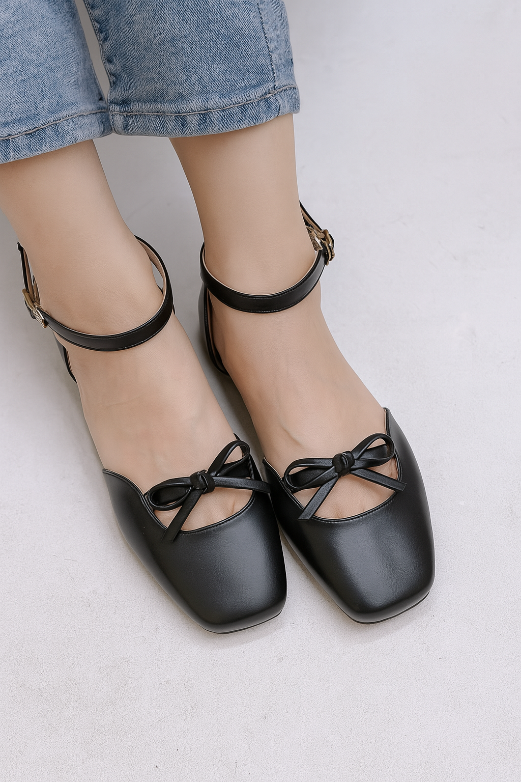 Daphne Flats In Americanno – Handmade Brown Flats for Women | Wide-Foot & Bunion Friendly with Easy Hook Buckle