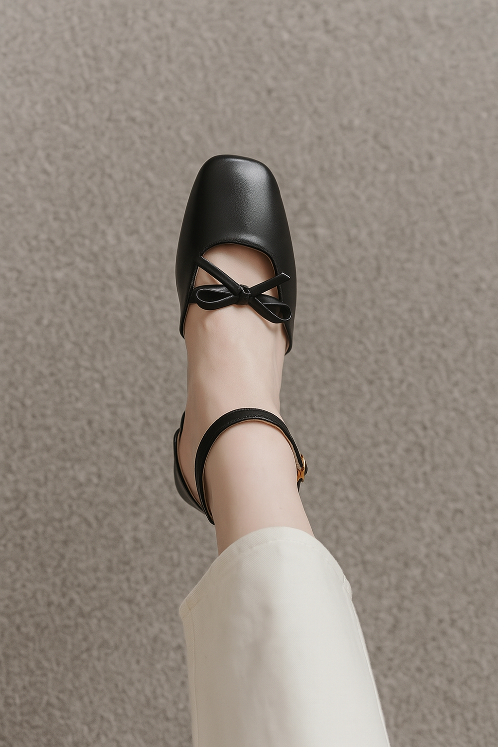 Daphne Flats In Americanno – Handmade Brown Flats for Women | Wide-Foot & Bunion Friendly with Easy Hook Buckle