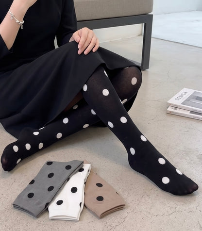 Polka Dot Knee High Socks