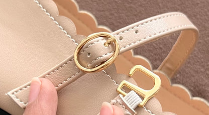 Mary-Bell Flats In Silver | 2 Way Detachable Strap Mary Jane Ballerina