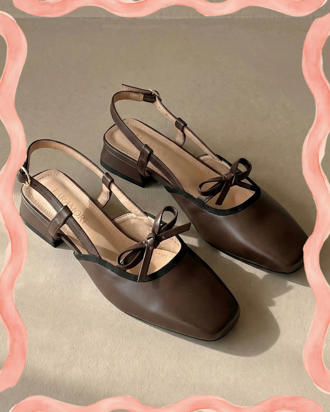 Francesca Midi Heels in Espresso | Comfy Anti-Slip Heels for Wide Feet | 2cm Low Heels