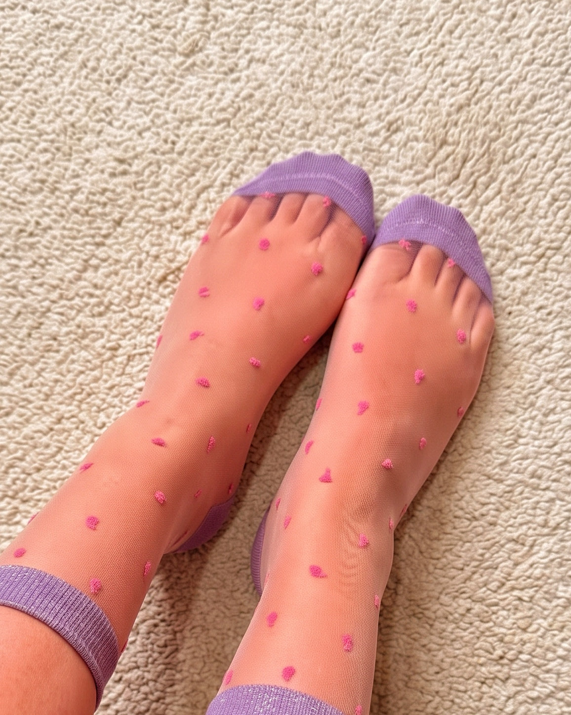 Dainty Dots Sheer Socks