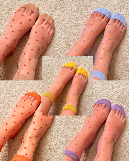 Dainty Dots Sheer Socks