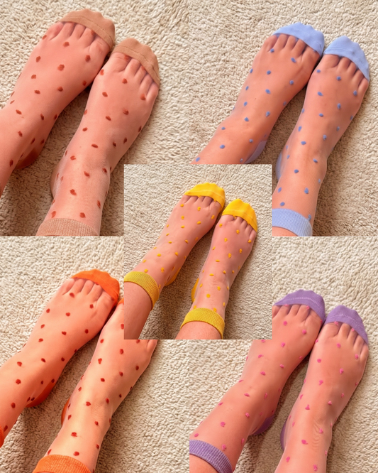 Dainty Dots Sheer Socks