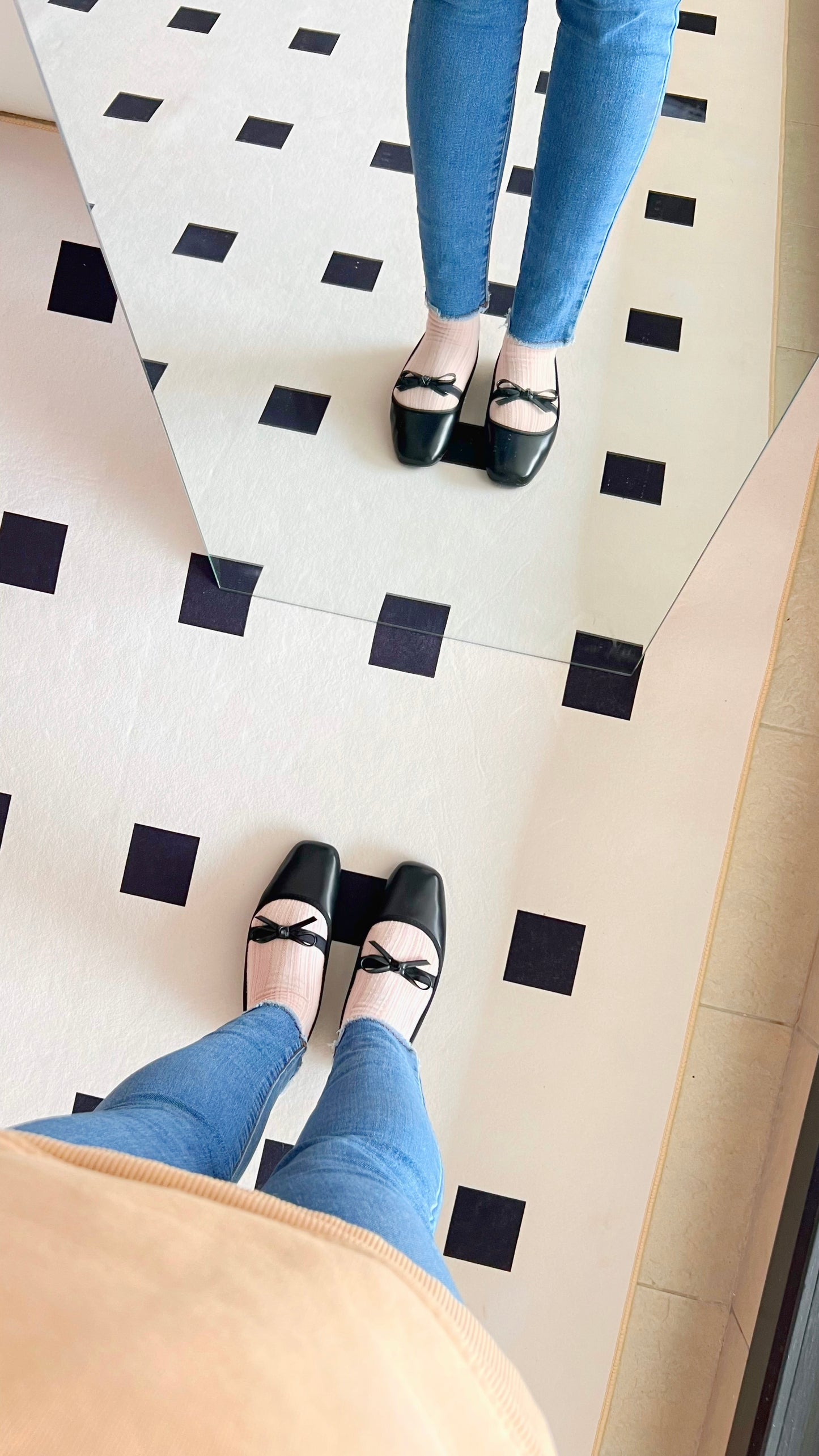 Eloise Flats in Black – Handmade Everyday Flats for Women | Wide-Foot Friendly with Strap & Bow