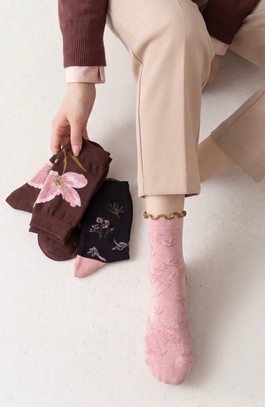 Floral Pattern Socks
