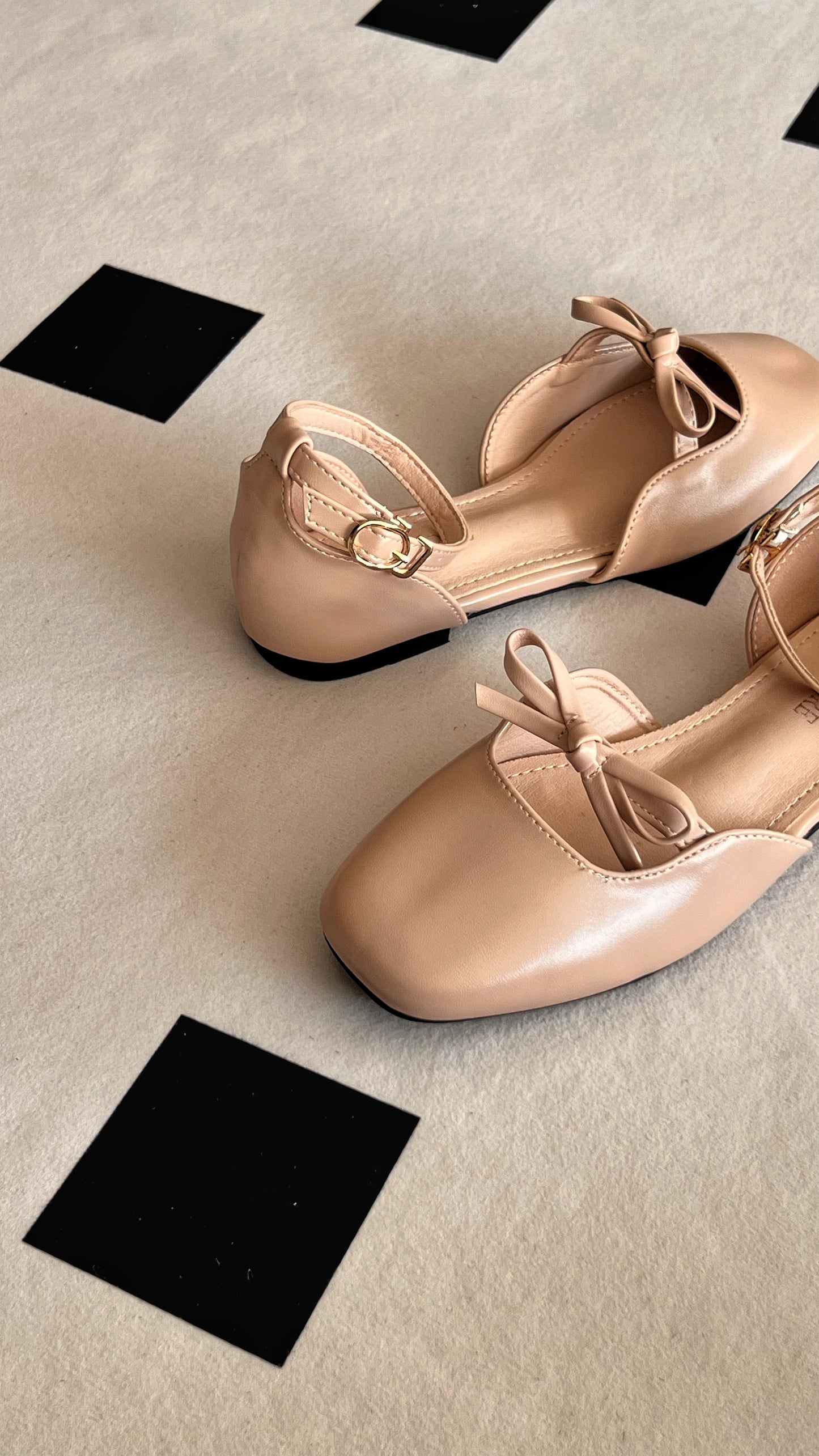 Daphne Flats In Moccachino – Handmade Brown Flats for Women | Wide-Foot & Bunion Friendly with Easy Hook Buckle