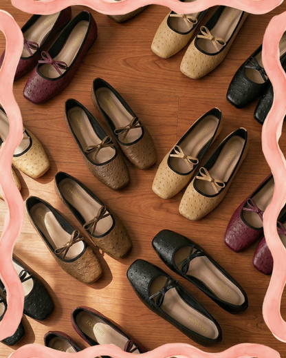 Charlotte In Coffee | Square Toe Flats – Handmade Wide Fit Shoes for Daily Comfort | FARAMORE