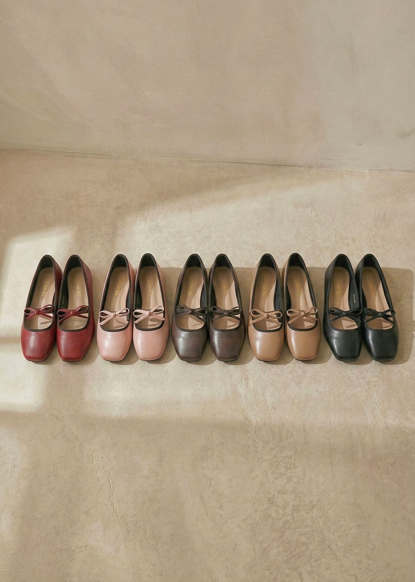 Eloise Flats in Caramel – Handmade Everyday Flats for Women | Wide-Foot Friendly with Strap & Bow