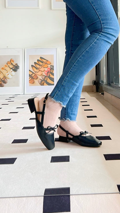 Francesca Midi Heels in Americano | Comfy Anti-Slip Heels for Wide Feet | 2cm Low Heels