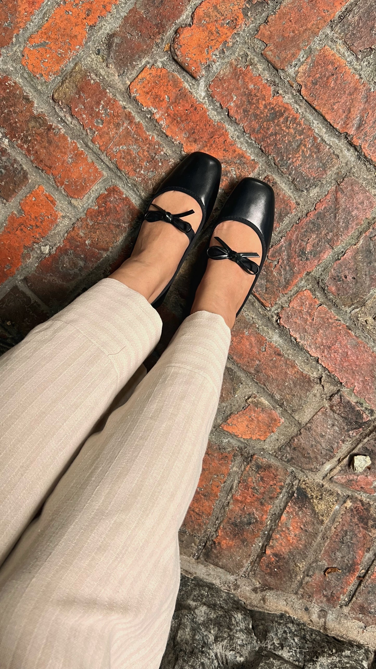 Eloise Flats in Black – Handmade Everyday Flats for Women | Wide-Foot Friendly with Strap & Bow