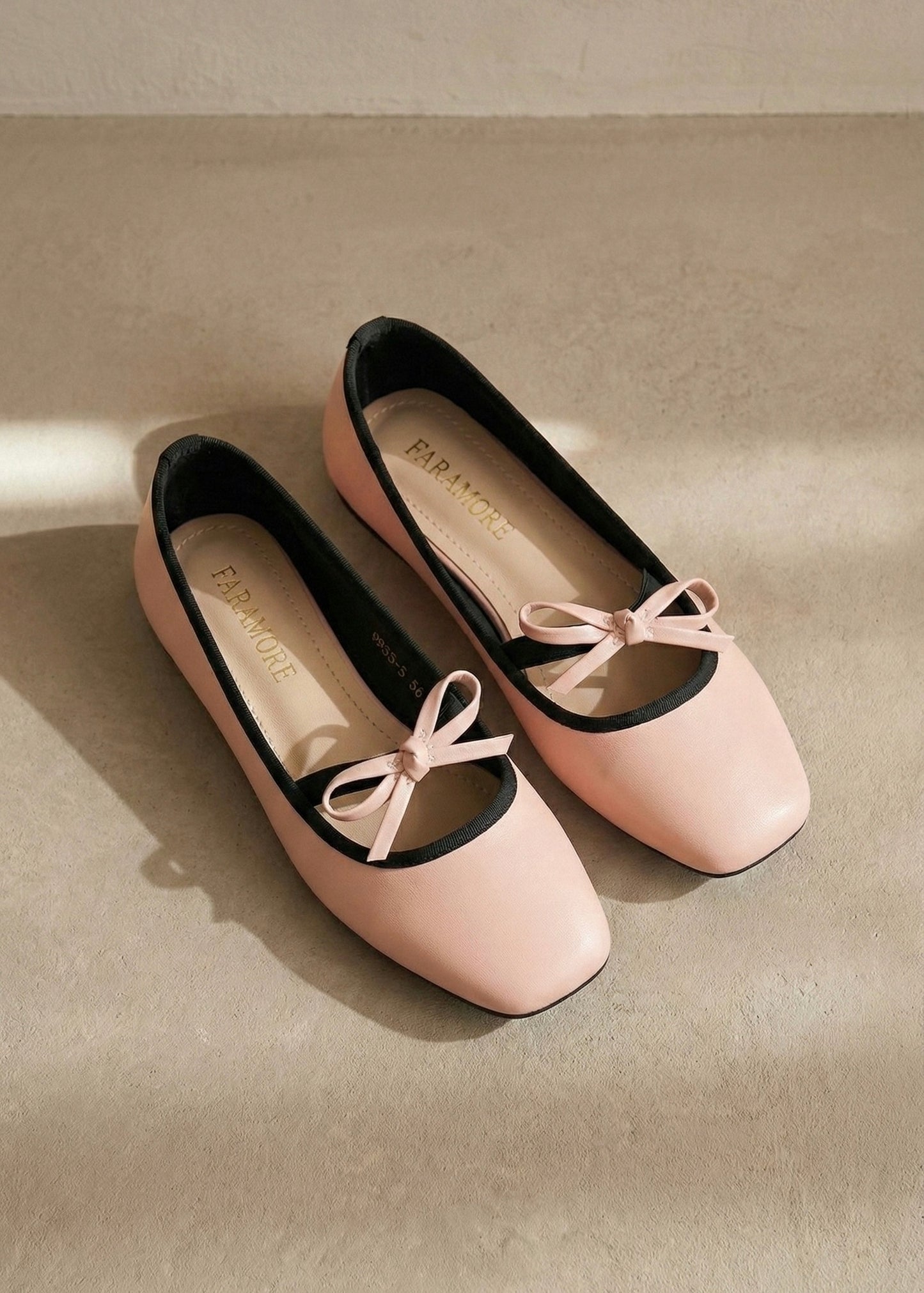Eloise Flats in Blush Pink – Handmade Everyday Flats for Women | Wide-Foot Friendly with Strap & Bow