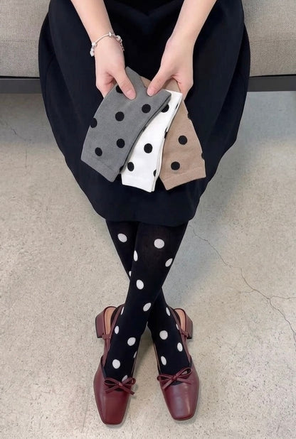 Polka Dot Knee High Socks
