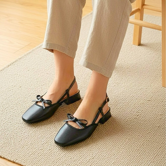 Francesca Midi Heels in Americano | Comfy Anti-Slip Heels for Wide Feet | 2cm Low Heels