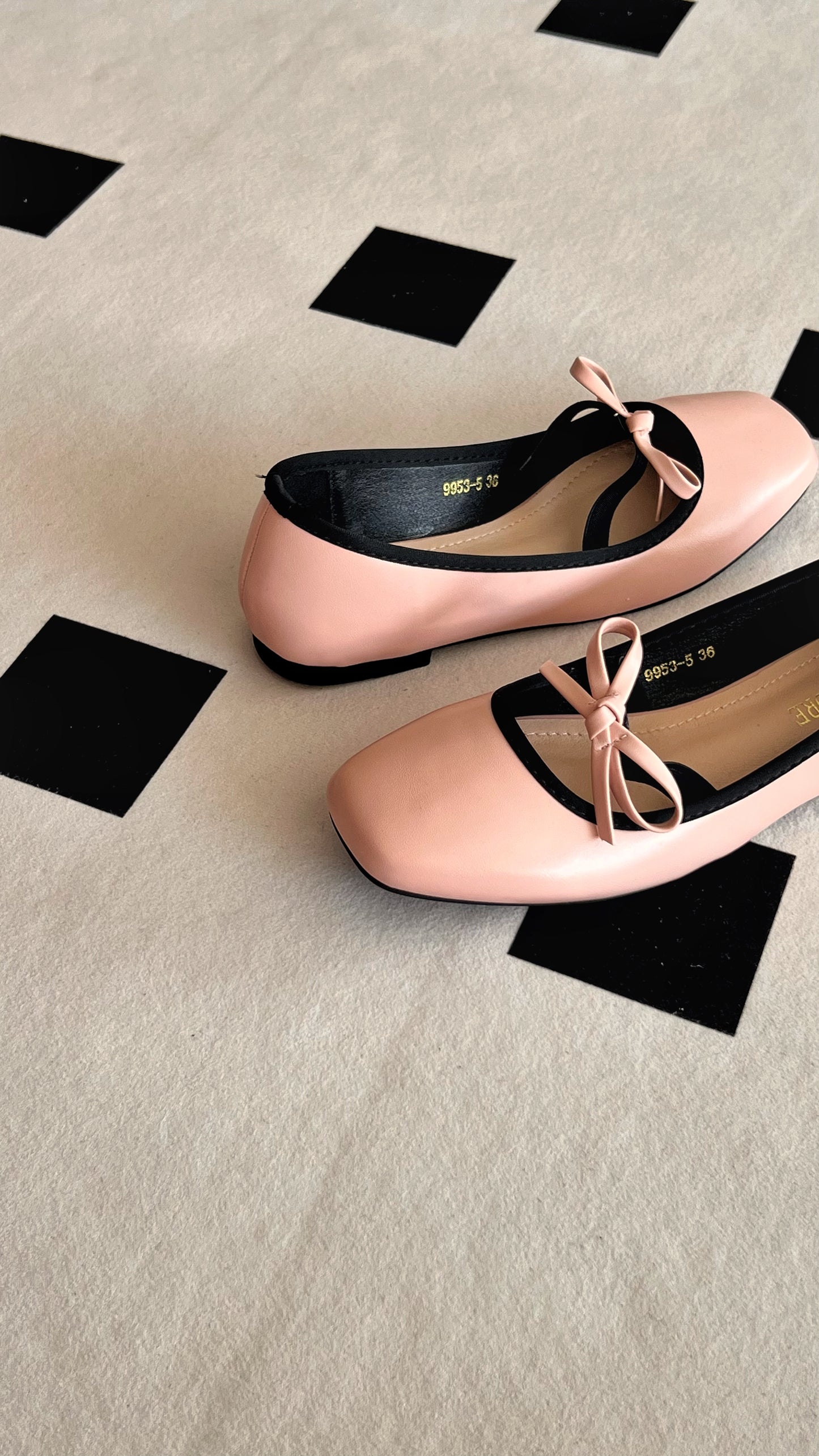 Eloise Flats in Blush Pink – Handmade Everyday Flats for Women | Wide-Foot Friendly with Strap & Bow