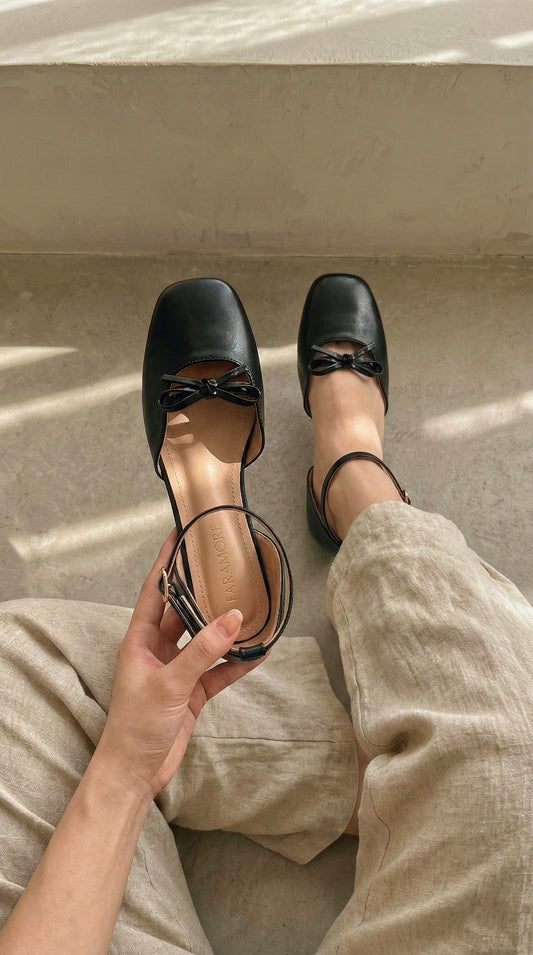 Daphne Flats In Americanno – Handmade Brown Flats for Women | Wide-Foot & Bunion Friendly with Easy Hook Buckle