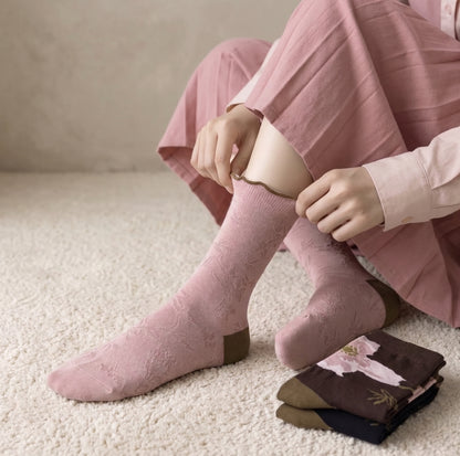Floral Pattern Socks